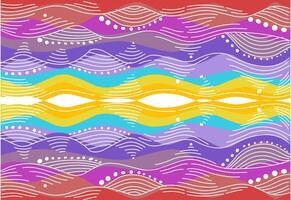 Abstract Rainbow background and wallpaper with white lines and dots vector