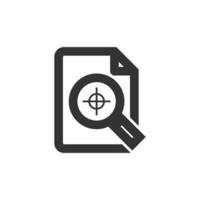 Printing quality control icon in thick outline style. Black and white monochrome vector illustration.