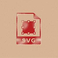 Svg file halftone style icon with grunge background vector illustration
