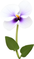 ai generado Violeta clipart. un linda Violeta flor icono. png