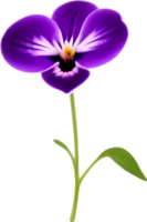 AI generated Violet clipart. A cute Violet flower icon. png