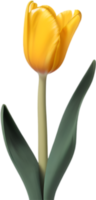 ai généré tulipe clipart. une mignonne tulipe fleur icône. png