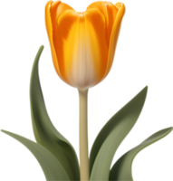 ai généré tulipe clipart. une mignonne tulipe fleur icône. png