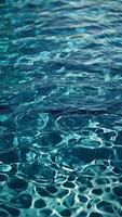 AI generated blue water waves, water texture blending the tranquility of pools, ocean waves video