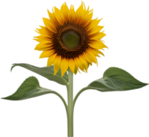 ai generiert Sonnenblume Clip Art. ein süß Sonnenblume Blume Symbol. png