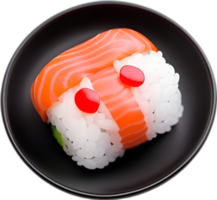AI generated Sushi food icon, a cute colorful Sushi food icon. png