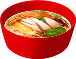 ai gegenereerd ramen voedsel icoon, een schattig kleurrijk ramen voedsel icoon. png