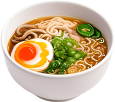 ai generiert Ramen Essen Symbol, ein süß bunt Ramen Essen Symbol. png