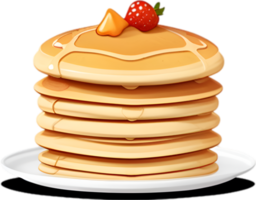 AI generated Pancake icon, a cute colorful Pancake icon. png