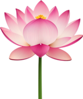 ai gegenereerd lotus clip art. een schattig lotus bloem icoon. png