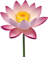ai gegenereerd lotus clip art. een schattig lotus bloem icoon. png