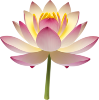 ai gegenereerd lotus clip art. een schattig lotus bloem icoon. png