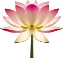 AI generated Lotus clipart. A cute Lotus flower icon. png