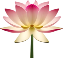 ai gegenereerd lotus clip art. een schattig lotus bloem icoon. png