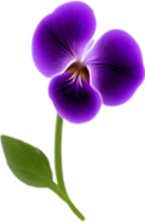 AI generated Violet clipart. A cute Violet flower icon. png