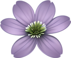 AI generated Hepatica Americana clipart. A cute Hepatica Americana flower icon. png