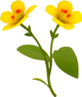AI generated Primrose clipart. A cute Primrose flower icon. png