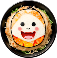 ai generado okonomiyaki icono, linda vistoso okonomiyaki icono. png