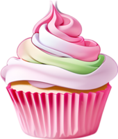 ai généré petit gâteau icône, une mignonne coloré petit gâteau icône. png