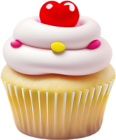 ai généré petit gâteau icône, une mignonne coloré petit gâteau icône. png