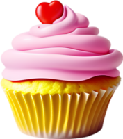 ai généré petit gâteau icône, une mignonne coloré petit gâteau icône. png