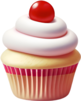 ai généré petit gâteau icône, une mignonne coloré petit gâteau icône. png