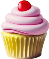 ai généré petit gâteau icône, une mignonne coloré petit gâteau icône. png