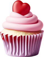 ai generiert Cupcake Symbol, ein süß bunt Cupcake Symbol. png