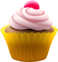 AI generated Cupcake icon, a cute colorful Cupcake icon. png