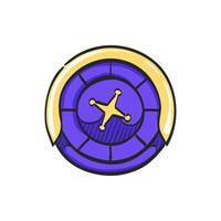 Roulette table icon in hand drawn color vector illustration