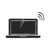 Hand drawn Laptops vector illustration