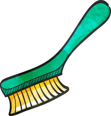 Paint brush icon in color drawing. Artist, painting, drawing, artwork