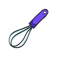 Eggbeater icon in hand drawn color vector illustration