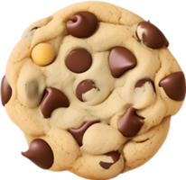 ai généré Chocolat puce biscuits icône, une mignonne coloré Chocolat puce biscuits icône. png