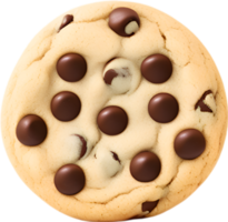 ai generado chocolate chip galletas icono, un linda vistoso chocolate chip galletas icono. png