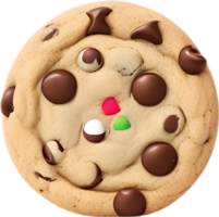 AI generated Chocolate Chip Cookies icon, a cute colorful Chocolate Chip Cookies icon. png