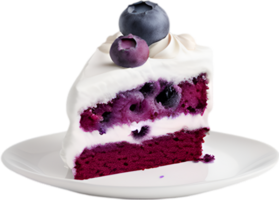 AI generated Blueberry cake icon, Cute colorful blueberry cake icon. png