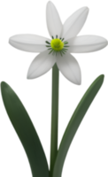 AI generated Flower icon, close-up of a cute colorful flower icon. png