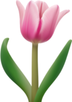 AI generated Flower icon, close-up of a cute colorful flower icon. png