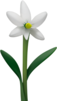 AI generated Flower icon, close-up of a cute colorful flower icon. png