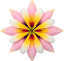 ai generiert Blume Symbol, Nahansicht von ein süß bunt Blume Symbol. png