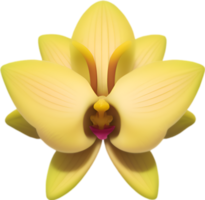 ai généré fleur icône, fermer de une mignonne coloré fleur icône. png