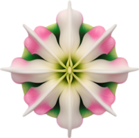 AI generated Flower icon, close-up of a cute colorful flower icon. png