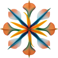 AI generated Flower icon, close-up of a cute colorful flower icon. png