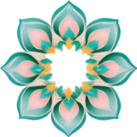 AI generated Flower icon, close-up of a cute colorful flower icon. png