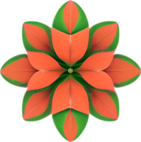 AI generated Flower icon, close-up of a cute colorful flower icon. png