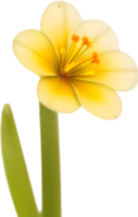 AI generated Flower icon, close-up of a cute colorful flower icon. png