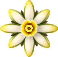 ai generiert Blume Symbol, Nahansicht von ein süß bunt Blume Symbol. png