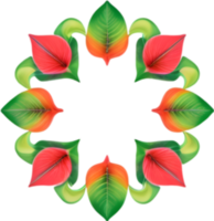 AI generated Flower icon, close-up of a cute colorful flower icon. png