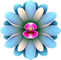 ai generiert Blume Symbol, Nahansicht von ein süß bunt Blume Symbol. png